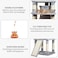 Multi-level cat tree tower with Cat turntable toy, Multiple perches, Dangling balls, Cozy cat condos, and Sisal scratching board, Sturdy indoor cat tree for cats and kittens, 163 cm (Grey)