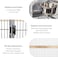 Large bird cage with Play-top area, Wooden Perches, Feeding Cups, Removable tray, Storage Shelf and Universal Wheels, Wrought iron bird cage for Large-sized birds, Easy assembly, 222 cm (Black)
