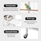 Extra large bird cage for Parrots, Macaws, and Other large birds, Heavy-duty Partition cage with Wooden perches, Feeding cups, Lockable door, Removable tray, and Universal wheels 180 cm (White)