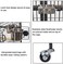 Heavy-duty metal bird cage for Small to Medium Parrots, Wrought iron bird cage with Play-top area, Wooden perches, Feeding cups, Removable Tray, and Universal Wheels, Easy assembly, 154 cm (Black)