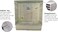 Bird cage for small to medium birds, Lightweight metal bird cage with Portable handle, Multiple perches, Feeding cups, Slide-out tray, and Detachable base, Easy assembly, 80 cm (White)