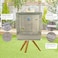 Bird cage for small to medium birds, Lightweight metal bird cage with Portable handle, Multiple perches, Feeding cups, Slide-out tray, and Detachable base, Easy assembly, 80 cm (White)