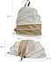 Portable pet backpack carrier with Breathable mesh, Durable zipper, Removable mat, and Adjustable shoulder straps, Comfortable pet travel bag for cats &amp; small dogs, 48 cm (Beige)