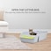 Cat litter box with Splash-proof design, Built-in litter scoop, Durable PP material, and Low entrance, Semi-enclosed cat litter box for Indoor cats and kittens, Pet waste management, 49 cm (Grey)