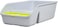 Cat litter box with Splash-proof design, Built-in litter scoop, Durable PP material, and Low entrance, Semi-enclosed cat litter box for Indoor cats and kittens, Pet waste management, 49 cm (Grey)