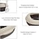 Semi-enclosed cat litter box with Durable PP material, Splash proof design, and Litter scoop, Detachable &amp; Spacious for cats to turn around comfortably, Easy to clean, 38 cm (Chocolate)