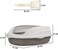 Cat litter box for Medium to Large cats, Durable plastic pet toilet with Leak-proof design, Litter scoop, and Detachable design, Suitable for indoor/outdoor use, Easy to clean, 52 cm (Grey)