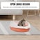 Cat litter box for Medium to Large cats, Durable plastic pet toilet with Leak-proof design, Litter scoop, and Detachable design, Suitable for indoor/outdoor use, Easy to clean, 52 cm (Pink)