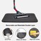 Double layer cat litter mat with Honeycomb design, EVA Material, and Leak-proof design, Non-slip sand cat pad, Suitable for indoor cat litter boxes, Easy to clean, 60 cm (Black)