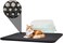 Double layer cat litter mat with Honeycomb design, EVA Material, and Leak-proof design, Non-slip sand cat pad, Suitable for indoor cat litter boxes, Easy to clean, 60 cm (Black)