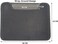 Double layer cat litter mat with Honeycomb design, EVA Material, and Leak-proof design, Non-slip sand cat pad, Suitable for indoor cat litter boxes, Easy to clean, 56 cm (Black)