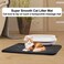 Double layer cat litter mat with Honeycomb design, EVA Material, and Leak-proof design, Non-slip sand cat pad, Suitable for indoor cat litter boxes, Easy to clean, 56 cm (Black)