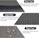 Large double-layer cat litter mat, Non-slip EVA material with Hexagonal honeycomb design, Odor control, and Leak-proof design, Ideal for indoor cat litter boxes, Easy to clean, 90 cm (Black)