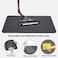 Large double-layer cat litter mat, Non-slip EVA material with Hexagonal honeycomb design, Odor control, and Leak-proof design, Ideal for indoor cat litter boxes, Easy to clean, 90 cm (Black)