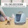 Portable fully enclosed cat litter box with Flip cover entrance, Litter scoop, and Detachable design, Durable plastic construction for Indoor/Outdoor use, Easy to clean, 38 cm (Blue)