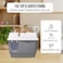 Enclosed cat litter box with Long corridor style cat litter box, Transparent door, Litter scoop, and Detachable design, Splash-proof cat toilet for Indoor/Outdoor use, 57 cm (Grey)