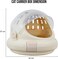 Portable plastic cat carrier, Hard-sided pet travel bag with Durable PP material, Transparent design, Ventilation holes, and Snap closure, Ideal for On-the-go with cats and small pets, 42 cm (Beige)
