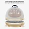 Portable plastic cat carrier, Hard-sided pet travel bag with Durable PP material, Transparent design, Ventilation holes, and Snap closure, Ideal for On-the-go with cats and small pets, 42 cm (Beige)