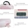 Portable plastic cat carrier, Hard-sided pet travel bag with Durable PP material, Transparent design, Ventilation holes, and Snap closure, Ideal for On-the-go with cats and small pets, 42 cm (Pink)