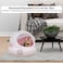 Portable plastic cat carrier, Hard-sided pet travel bag with Durable PP material, Transparent design, Ventilation holes, and Snap closure, Ideal for On-the-go with cats and small pets, 42 cm (Pink)