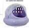 Portable plastic cat carrier, Hard-sided pet travel bag with Durable PP material, Transparent design, Ventilation holes, and Snap closure, Ideal for On-the-go with cats and small pets, 42 cm (Purple)
