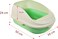 Semi-enclosed cat litter box with Durable ABS material, Raised edges, Splash-proof design, and Litter scoop, Detachable cat litter box for small to medium cats, Easy to clean, 50 cm (Green)