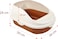 Semi-enclosed cat litter box with Durable ABS material, Raised edges, Splash-proof design, and Litter scoop, Detachable cat litter box for small to medium cats, Easy to clean, 50 cm (Brown)