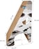 Triangle-shaped Cat scratcher cardboard with Catnip and Teasing ball, Reversible cat scratching pad for cats &amp; kittens, All-season indoor/outdoor cat toy for Climbing, Scratching &amp; Play (54 cm)