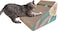 Triangle cat scratching board for indoor cats, Durable cardboard cat scratcher with Bell ball toy, Catnip, and Corrugated cardboard, Reversible cat scratcher for Claw sharpening, 34 cm (Green)