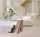 Cat scratching board for Indoor cats, Sturdy triangle corrugated cat scratcher with Catnip, built-in teasing ball, and Cat tunnel, Interactive cat toy for Claw sharpening &amp; Play, 55 cm (Chocolate)