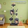 Multi-level cat tree tower with Cat turntable toy, Dangling ball, Sisal scratching board, Durable perch, and Cozy cat condo, Sturdy indoor cat tree for Climbing, Play &amp; Rest, 160 cm (dark grey)