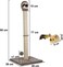 Cat tree scratching post for Indoor cat &amp; kittens, Interactive cat climbing structure with Cat mouse toy, Sisal scratching post, and Punching ball, Easy to assemble, 95 cm (Beige)