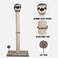 Cat tree scratching post for Indoor cat &amp; kittens, Interactive cat climbing structure with Cat mouse toy, Sisal scratching post, and Punching ball, Easy to assemble, 95 cm (Beige)