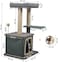 Cat tree scratching post for Indoor cats &amp; kittens, Durable cat tree activity center with Padded perch, Sisal scratching post, Squeaking cat toys, and Cozy cat condo, Easy assembly 86 cm (green)