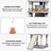 Multi-level cat tree tower for indoor cats Sturdy climbing structure with Cat turntable toy, Padded perches, Dangling ball, Double cat condos, and Scratching board, Easy to assemble, 163 cm (Grey)