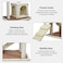 Multi-level cat tree tower with Double perches, Sisal scratching post, Cozy cat condo, Soft hammock, and Climbing ladder, Cat tree activity center for indoor cats, 124 cm (Beige)