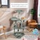 Multi-level cat tree tower with Cat turntable toys, Plush perches, Dangling balls, Sisal scratching post, Cozy cat condos, and Climbing ladder, Cat tree activity center for indoor cats 125 cm (Grey)