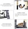 Cat tree, Multi-level cat tree tower with Padded perches, Dangling ball, Sisal scratching post, Double cat condo, Cozy hammock, and Climbing ladder, Ideal for indoor cats 180 cm (Dark-grey)