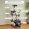 Multi-level cat tree tower with Padded perch, Dangling ball, Sisal scratching board, and Cozy cat condo, Sturdy indoor cat tree for Climbing, Play &amp; Rest, Easy assembly 160 cm (dark grey)