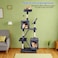Multi-level cat tree tower with Padded perch, Dangling ball, Sisal scratching board, and Cozy cat condo, Sturdy indoor cat tree for Climbing, Play &amp; Rest, Easy assembly 160 cm (dark grey)