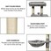 Multi-level cat tree tower with Padded perches, Dangling ball, Scratching post, Cozy hammock, Spacious cat condo, and Scratching ladder, Cat tree tower activity center for Indoor cats, 126 cm (Grey)