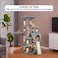 Multi-level cat tree tower with Padded perches, Dangling ball, Scratching post, Cozy hammock, Spacious cat condo, and Scratching ladder, Cat tree tower activity center for Indoor cats, 126 cm (Grey)