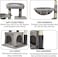 Cat tree tower for Indoor cats &amp; kittens, Multifunctional cat climbing tree with Self-grooming brush, Padded perch, Dangling ball, and Spacious cat condo, Easy to assemble, 78 cm (Grey)