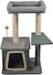 Cat tree scratching post for Indoor cats &amp; kittens, Durable cat tree activity center with Padded perch, Sisal scratching post, and Spacious cat condo, Easy assembly 86 cm (green)