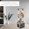 Indoor cat tree tower with Natural sisal scratching post, Standing perch, and Spacious cat condo, Durable Space-saving design for cats &amp; kittens, Easy to assemble, 110 cm (Grey)
