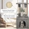 Indoor cat tree tower with Natural sisal scratching post, Standing perch, and Spacious cat condo, Durable Space-saving design for cats &amp; kittens, Easy to assemble, 110 cm (Grey)