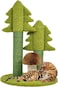 Cat scratching post for Indoor cats &amp; kittens, Cat tree activity center with Cedar tree design, Sisal scratching post, Mushroom-shaped, and Stable base, Ideal for healthy cat claws, 56 cm (Green)