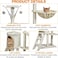 Cat tree tower for Indoor cats &amp; Kittens, Multi-level cat tree activity center with hanging toys, Sisal scratching post, Cozy Hammock, Cat condo and climbing ladder, Easy assembly, 136 cm (Beige)