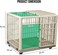 Dog cage for small to medium breeds, Spacious Indoor/Outdoor pet cage with Open-top design, Lockable door, Durable ABS material, and Universal wheels, Easy to assemble, 65 cm (Khaki)