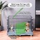 Foldable metal dog cage for Indoor Cats &amp; Dogs, Heavy-duty pet playpen with Open-top design, Lockable door, Removable tray, and Universal wheels, Easy to assemble, 98 cm (Grey)